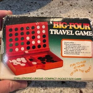Big-Four Travel Game - Red and Black